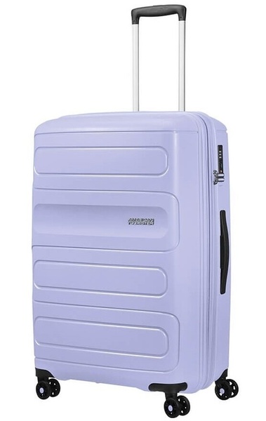 Suitcase American Tourister Sunside made of polypropylene on 4 wheels 51g*003 Pastel Blue (large)